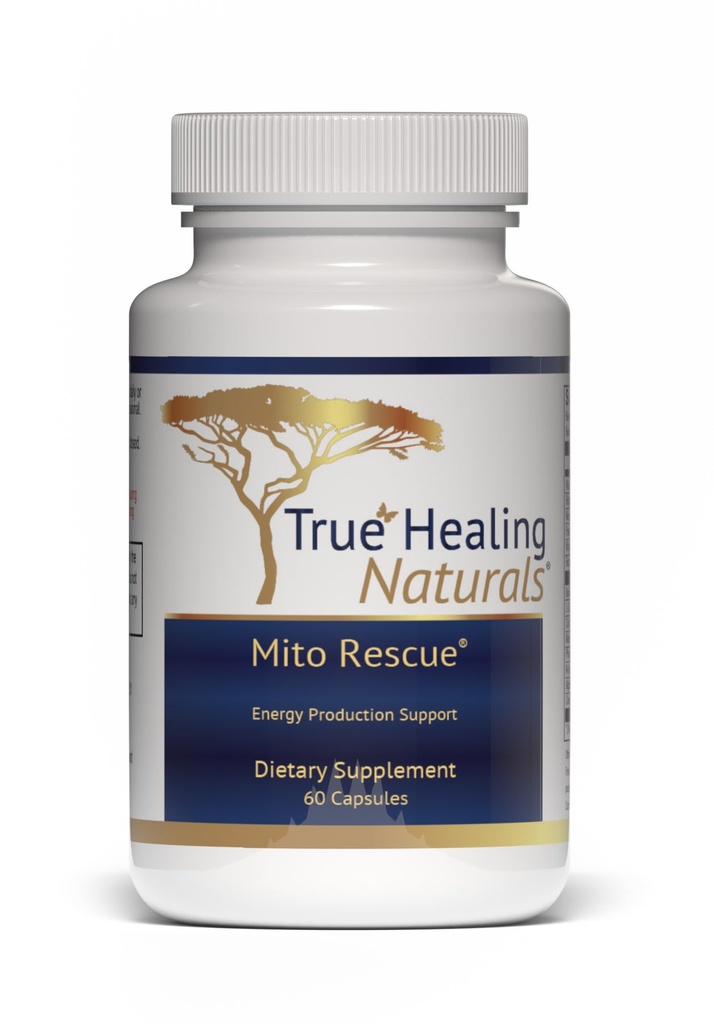Naturales de Sanación Verdadera - Rescate Mito, Suplementos de Apoyo Mitocondrial, 60 cápsulas vegetarianas