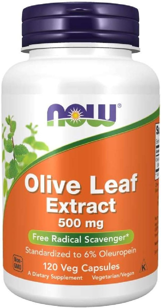Ahora Foods Olive Leaf Extracto 500 Mg, 120 CT