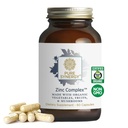 PURE SYNERGY Zinc Complex ← Immune Support Supplement TEN Natural, Vegan Zinc Complex with Vitamin C and Organic Whole Foods ← for Immune, Brain, and Skin Health (60 Capsules)