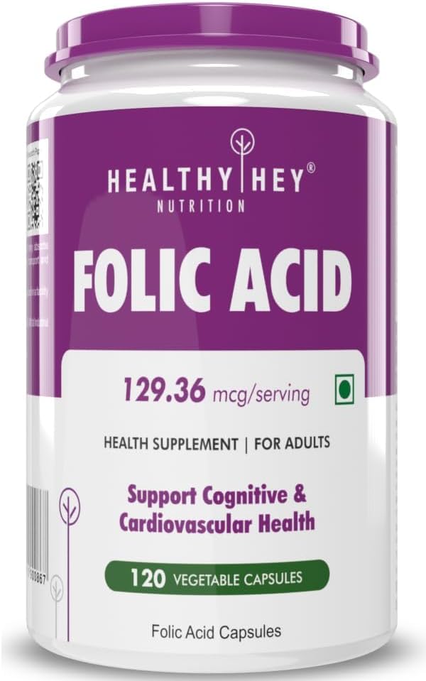 Ácido fólico - 120 cápsulas de veg