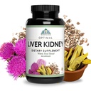 Sistemas de Salud Optimal Liver/Kidney ← Detox &amp; Cleanse  durable Milk Thistle, Dandelion, Barberry, Molasses + Opti-Blend Enzymes for Absorption