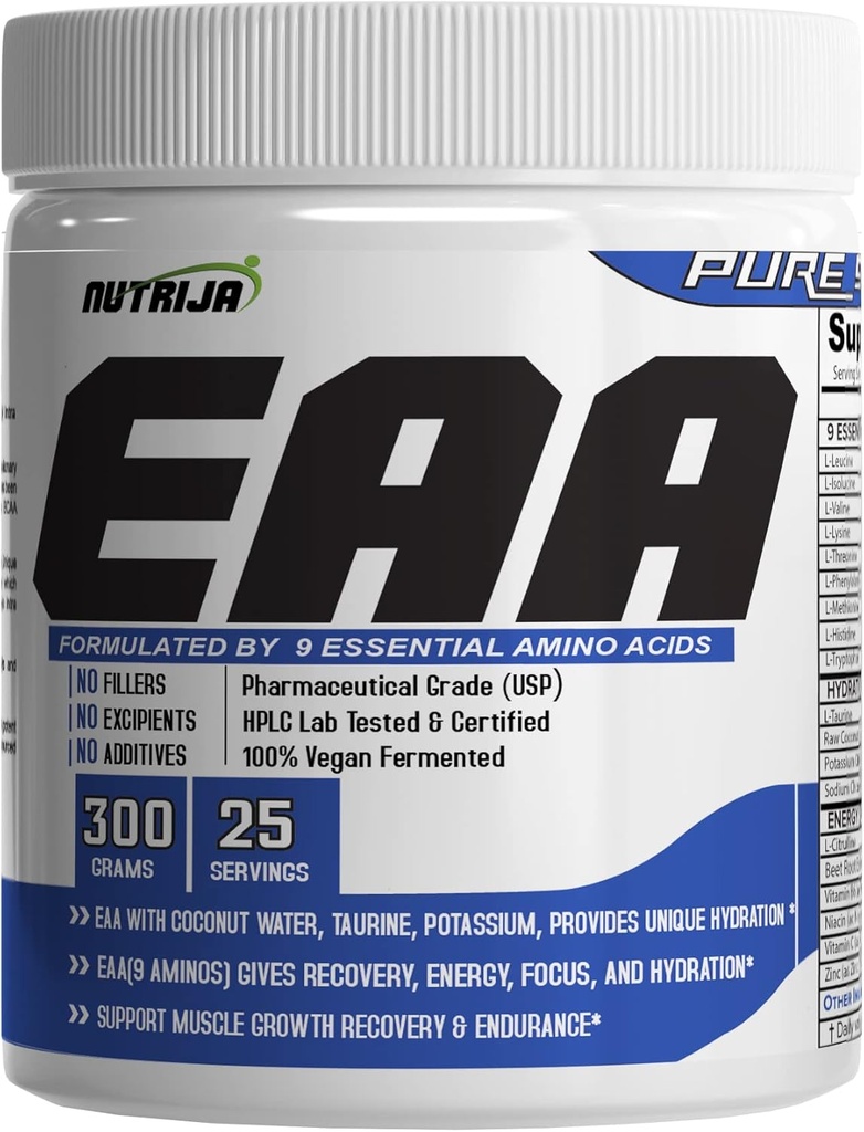 Suplemento EAA (9 Aminoácidos esenciales) con agua de coco ¦ Hidration Blend &amp; Energy Matrix - 300g Lychee