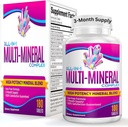 All-in-1 Multimineral Supplement Blend (Iron Free Formula) Multiminerals TEN Trace Minerals TEN High-Potency Multi Mineral Supplements TEN Mineral Complex TEN 90-Day Bulk Supply TEN 180 Tablets
