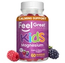 Se siente grande niños calma magnesio Gummies - Suplemento de magnesio para niños - Magnesium Citrate Gummies - 60 Conde