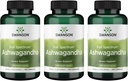 Swanson Ashwagandha Powder Supplement-Ashwagandha Root Promoting Stress Relief & Energy Support-Ayurvedic Supplement for Natural Wellness (100 cápsulas, 450 mg cada uno) 3 Pack