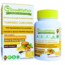Tormérica Curcumin Capsules Extra Strength with Ginger & 95% Curcuminoids " Black Pepper Extract for Maximum Benefits. Todo Natural No GMO NO Polvo de arroz NO Stearate NO Silica- 90 Veg Cap