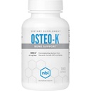 NBI Osteo-K Bone Support ← Vitamina D & K Complex with Calcium Citrate Suplemento  45mg Vitamina K2 (MK4) para una fuerte salud de huesos " Función  durable 180ct Veggie Capsules