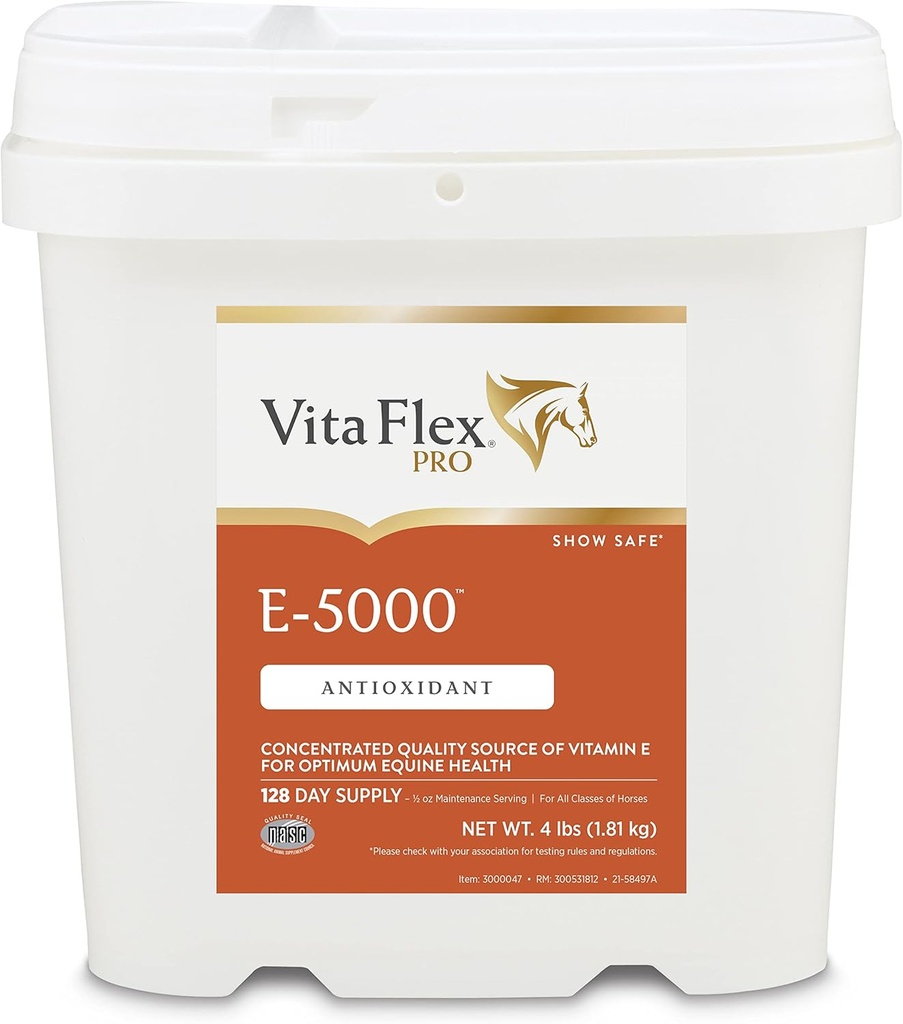 Pro E-5000 Premium Quality Horse Vitamina E, 4 lbs., 128-Day Supply