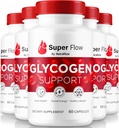 (5 Pack) Super Flow Glycogen, SuperFlow Glycogen Support Capsules, Super Flow Glyco Optimizer, SuperFlow Glyco Optimiser Caps, Super Flow Detox Cleanse, Super Flow Glycol (300 cápsulas)