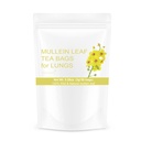 50 bolsas Mullein Leaf Tea Bags for Lungs Cleanse Detox, Natural Dried Herbal Mullen Mullin Leaf Tea Lung Health for Breathe Easy, Caffein-free, Immune Support
