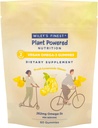 Wiley's Finest Vegan Omega-3 Gummies - Natural Sugar - Vegetarian Dha, Ala & Sda - Gluten Free - Lemon Flavor, 60 Gummies