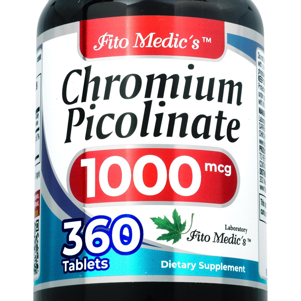 FITO Medic’S Lab Chromium Picolinate Supplement, 360 Tablets, Trace Mineral Formula