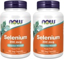 Ahora Alimentación Selenium 200 mcg VCaps, 180 Conde (Pack of 2)