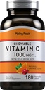 Piping Rock Vitamina C Chewable 1000mg Silencio 180 Tablets ← Orange Flavor ← Vegetariano, No-GMO, Gluten Suplemento Gratis