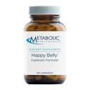 Mantenimiento metabólico Happy Belly - Gut, GI + Detox Soporte con ácido caprílico, nuez negra, hoja de oliva + suplemento de frambuesa - Ayuda Mantener la salud digestiva normal + equilibrio (90 cápsulas)