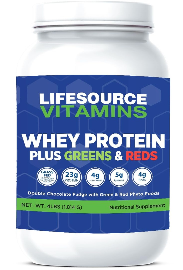 LifeSource Vitamins Whey Plus Greens & Reds Phyto Foods (4 libras)