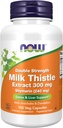 AHORA Suplementos de alimentos, Silymarin Milk Thistle Extrae 300 mg con Artichoke y Dandelion, Doble fuerza, soporta la función del hígado*, 100 cápsulas de Veg