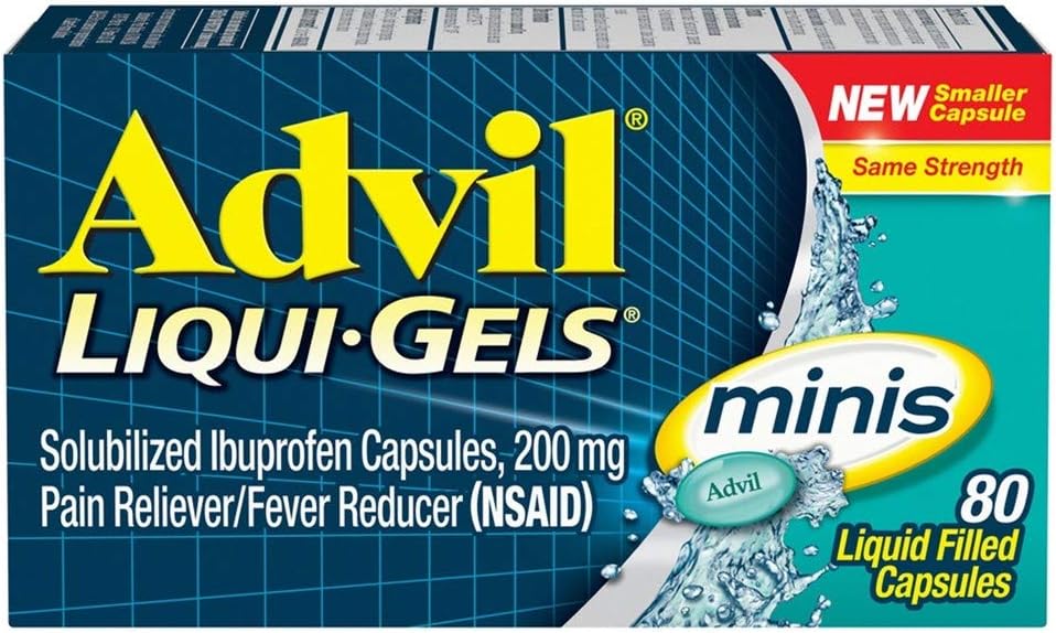 Advil Liqui-Gels Minis, 80 Capsules Por Bottle (5 Botellas)