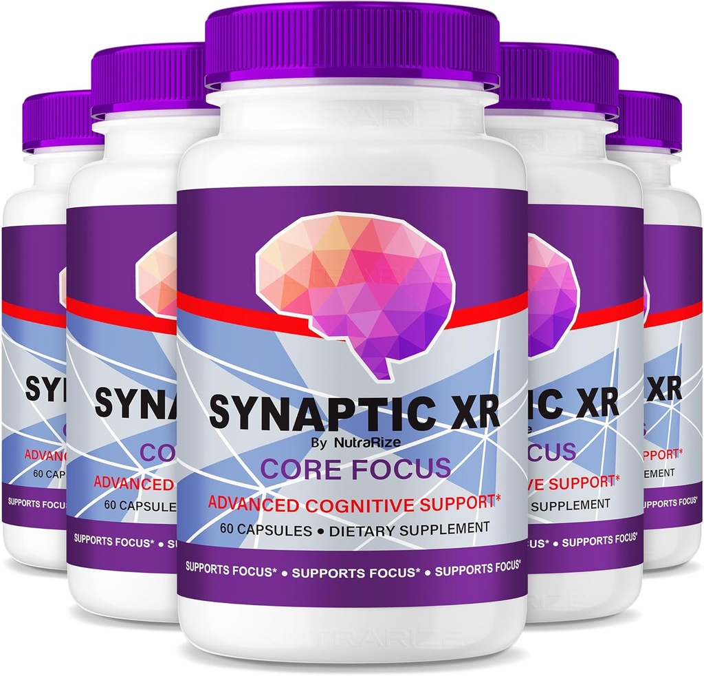 NutraRize (5 Pack) Synaptic XR – Daily Support Capsules with a Balanced Blend for Focus, Sharpness, and Everyday Performance WordPress Easy-to-Take Pills for Daily Wellness (300 Capsules)
