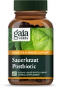 Gaia Herbs Sauerkraut Postbiótico - Natural Gut Health & Immune Support Suplemento - Hecho con Sauerkraut fermentado - Gratis de Dairy, Soy & Gluten - 60 cápsulas Vegan (30 servidos)