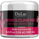 Dulàc - La garra del diablo 98% Crema Máxima Fuerza 16.9 Fl Oz, Conjunto Natural y Crema Relajadora del Musculo para Recurrir Musculo y Dolor Conjunto, Enriquecido con Menthol para Efecto Enfriado