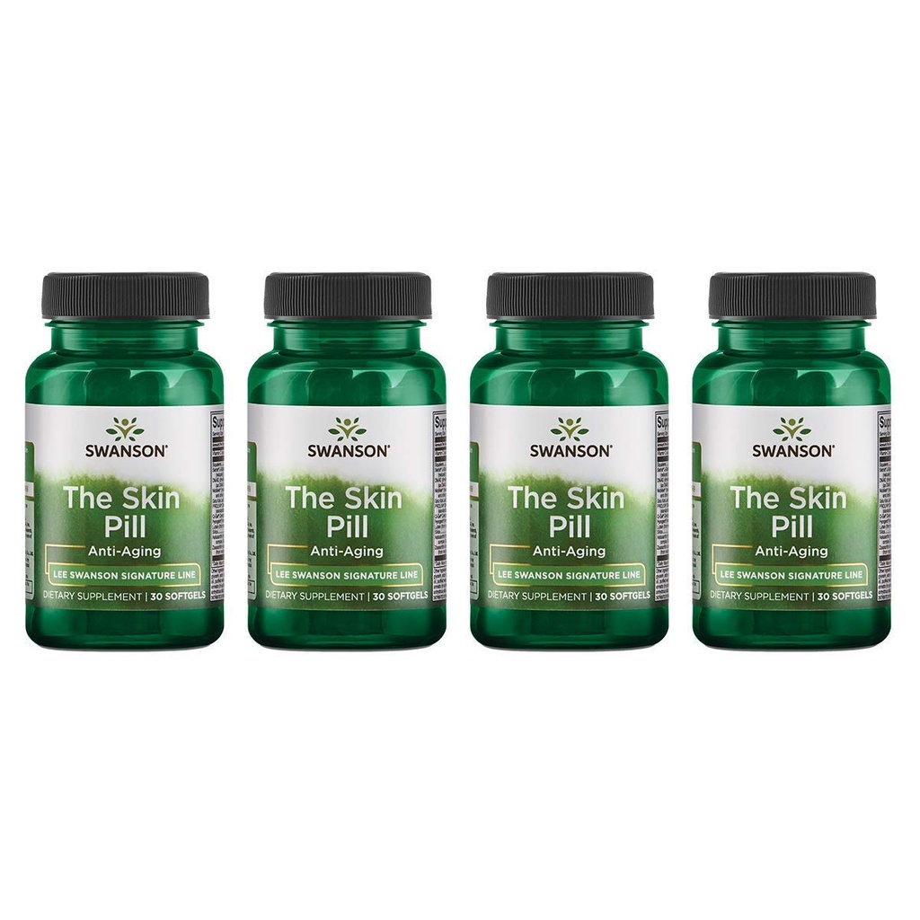 Línea de Firma Swanson La Pila de Skin 30 Softgels (4 Pack)