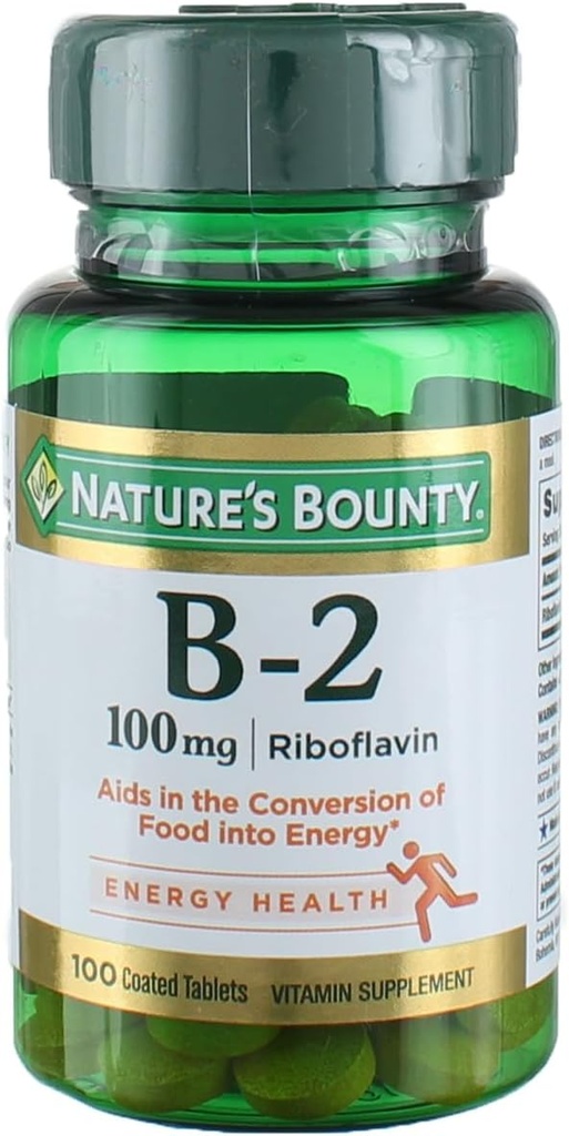 Vitamina B2-100 mg de la naturaleza - 100 tabletas