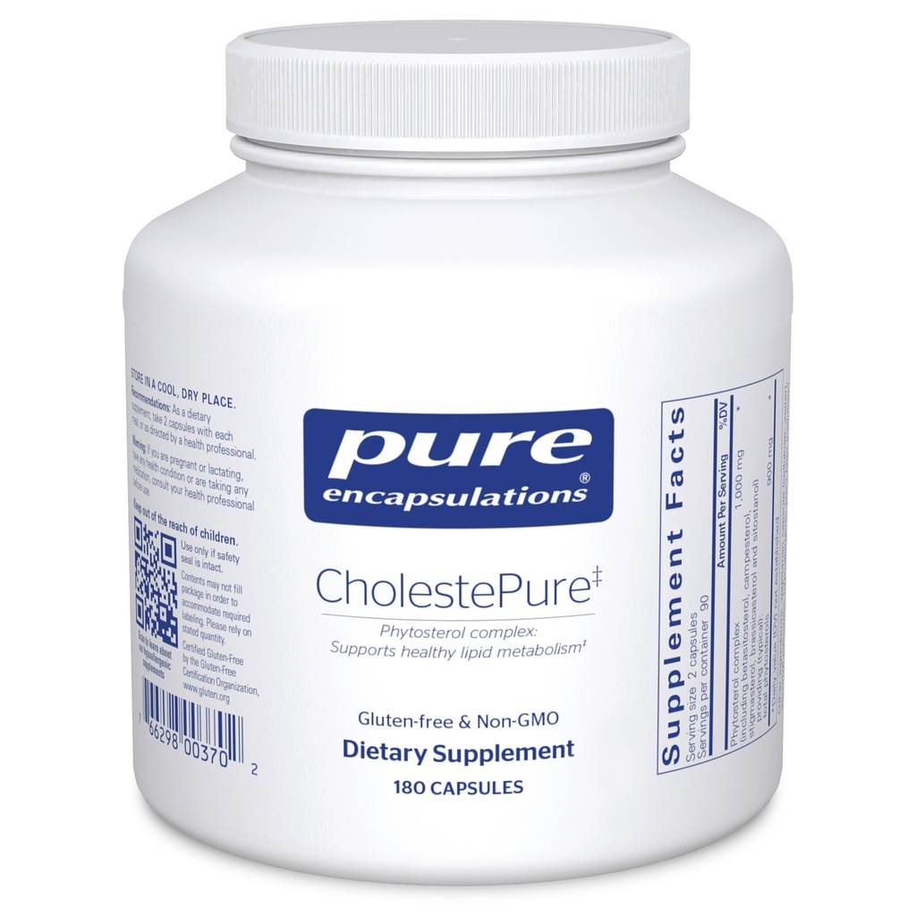 Pure Encapsulations CholestePure ← Suplemento para apoyar la salud cardiovascular, la función de la enzima y el metabolismo de la lipid*