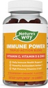 Camino de la Naturaleza Poder Inmunitario, Triple Acción Soporte Inmunitario Blend*, Vitaminas C y D, Zinc, Fresa-Orange Flavored, 90 Gummies