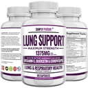 Suplemento de soporte de pulmón para limpieza de pulmón " Detox, fórmula integral - Quercetina con nettle de bromelaina Vitamina C K2 " 500 mg Cordyceps para salud pulmonar, apoyo respiratorio " , 60 cápsulas