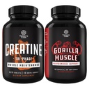 Bundle of Tri Phase Creatine Pills 5g y Extra Strength Test Booster para Hombre - Muscle Mass Gainer y Muscle Recovery Creatine HCL Pyruvate - Natural Energy Supplement with Horny Goat Weed