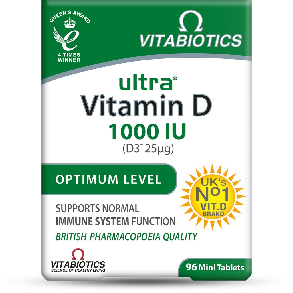 Ultra by Vitabiotics Vitamina D Tablets x 96