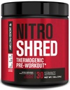 Jacked Factory NITROSURGE Shred Pre Workout Suplemento - Energy Booster, Instant Strength Gains, Sharp Focus, Powerful Pumps - Nitric Oxide Booster & PreWorkout Powder - 30Sv, Black Cherry