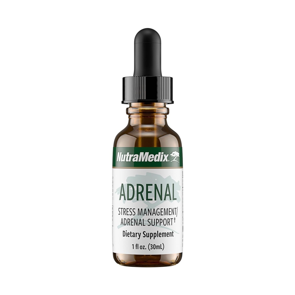 NutraMedix Adrenal Fatigue Supplement - Astragalus, Schisandra, Rhodiola, and Ginseng Extract for Energy Support, Stamina, and Stress - Vegan Adaptogen Blend (1oz / 30ml)