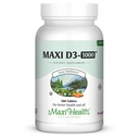 Maxi-Health Vitamina D3 1000 UI - para la función del músculo saludable, la salud ósea y el apoyo inmunológico – 360 Tabletas – Mejor suplemento de Kosher para adultos