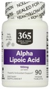 365 por Whole Foods Market, Alpha Lipoic Acid 100mg, 90 Cuenta