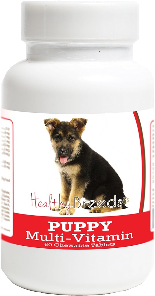 Saludable razas pastor alemán cachorro perro multivitamina Tablet 60 cuenta