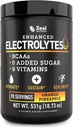 Zeal Naturals Electrolyte Powder Recovery Drink (90 Servings ← Orange Pineapple) w/ 0 Sugar +BCAAs +B-Vitamins Suplemento electrolito w Potasio Zinc & Magnesio para la hidratación - Keto Electrolitos