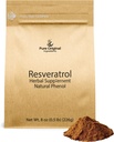 PURE ORIGINAL INGREDIENTES Reveratrol Powder, 8 oz, Phytoalexin, Polygonum Root Extract