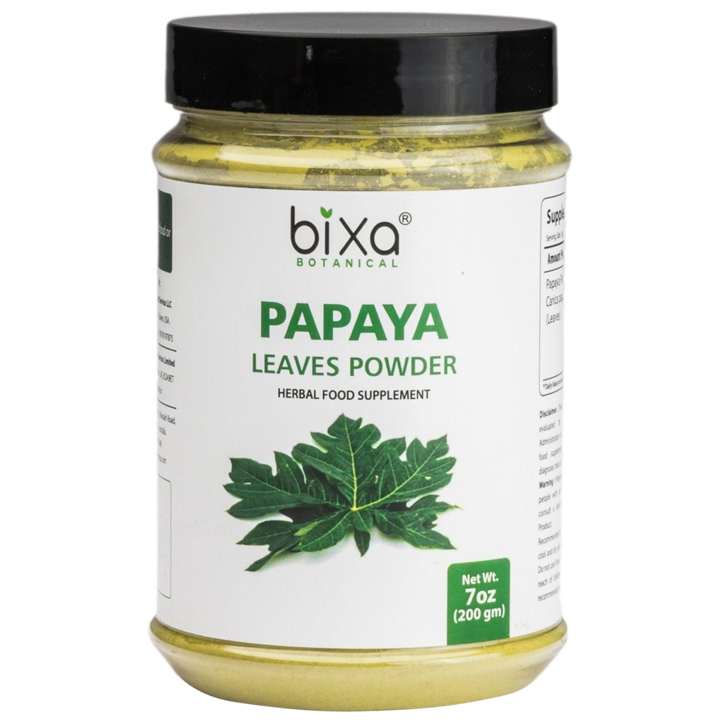 bixa BOTANICAL Papaya Leaf Powder (Carica Papaya)