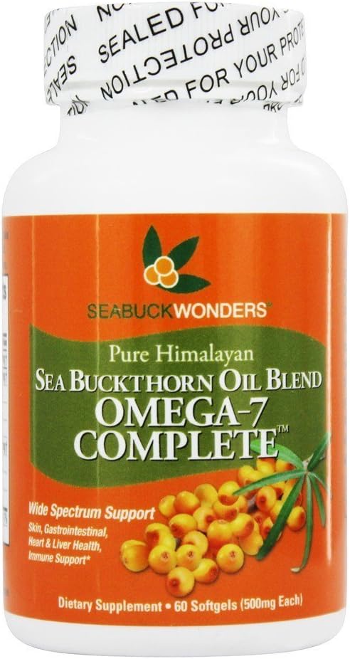 Seabuck Wonders Sea Buckthorn Omega 7 Completa - 500 mg - 60 Softgels