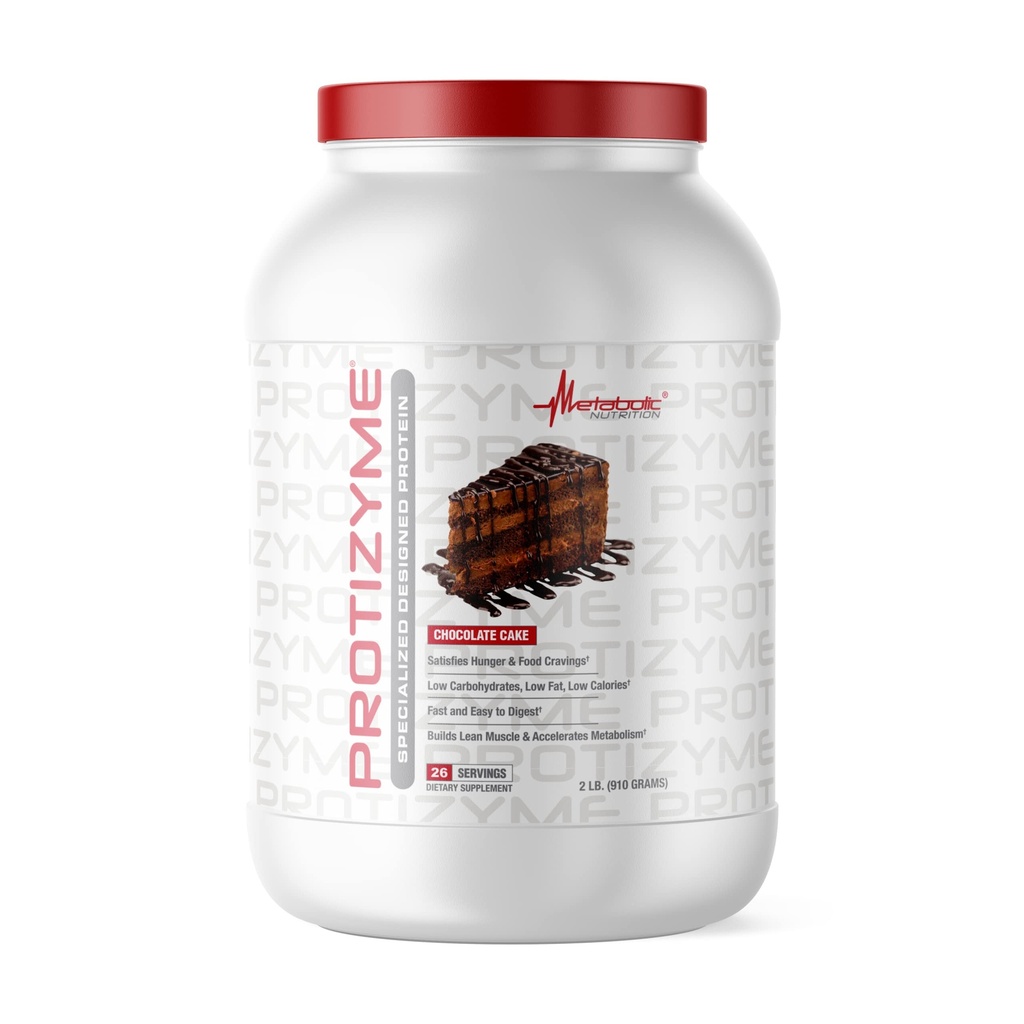 Nutrición metabólica ← Protizyme TEN 100% Whey Protein Powder TEN High Protein, Low Carb, Low Fat with Digestive Enzymes, 24 Essential Vitamins and Minerals ← Pastel de Chocolate, 2 libras