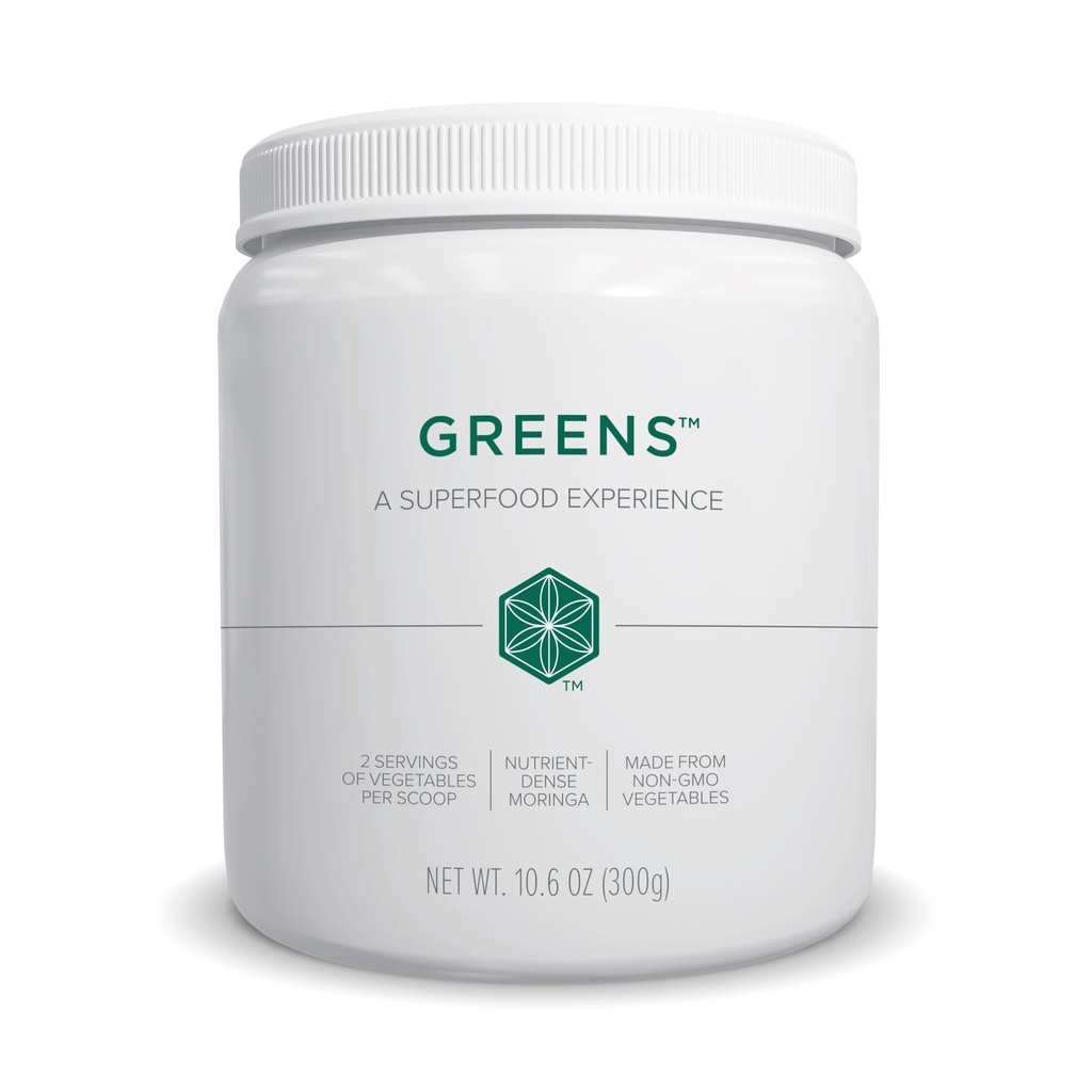 Isagenix Moringa Greens - Green Drink Powder with Antioxidants & Superfoods - Suplemento Nutricional - Hecho con no GMO, Hortalizas enteras - 10.6 oz (30 Servimientos)