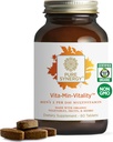 PURE SYNERGY Vita·Min·Vitality ← Multivitamin natural para los hombres Hecho con comidas enteras orgánicas para energía, estrés y soporte inmunitario (60 tabletas)