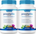 (2 Pack) Prostalite Capsules, Prostalite Prostate Support Supplement, Prostalite All-Natural Supplement for more Control, Prostalite Maximum Strength Pills, Prosta lite Reviews (120 cápsulas)