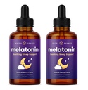 NutraChamps Liquid Melatonin Drops, 480 Servings, Sugar Free Kids Melatonin Liquid Sleep Aid Suplemento, Vegan &amp; Non-GMO, Natural Berry Flavor, Melatonin 1 mg Drops