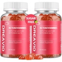 DREAVIO Keto ACV Gummies Advanced Weight Loss- Sugar Free 1000mg Apple Cider Vinegar Gummies for Women &amp; Men, Vegan Keto Apple Cider Suplemento de vinagre para adultos