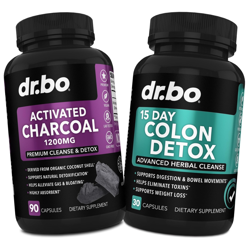 Detox de cobre activado " Colon Cleanser Detox - Píldoras orgánicas de carbón de coco " Limpiador de colon para Bloat de gas de estómago " - Suplementos del Movimiento de Tazón para Bloating de estómago, Gut Support