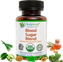 USDA Organic Blood Sugar Blend ← Apoya el Metabolismo saludable* TENIDO con Bitter Melon, Moringa, Aloe Vera, Nopal, Papaya Extracts & More TEN 60-Day Supply TEN Vegan " Non-GMO TEN USA-Made