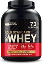 Optimum Nutrition Gold Standard 100% Whey Protein Powder, French Vanilla Creme, 5 libras (Packaging May Vary)
